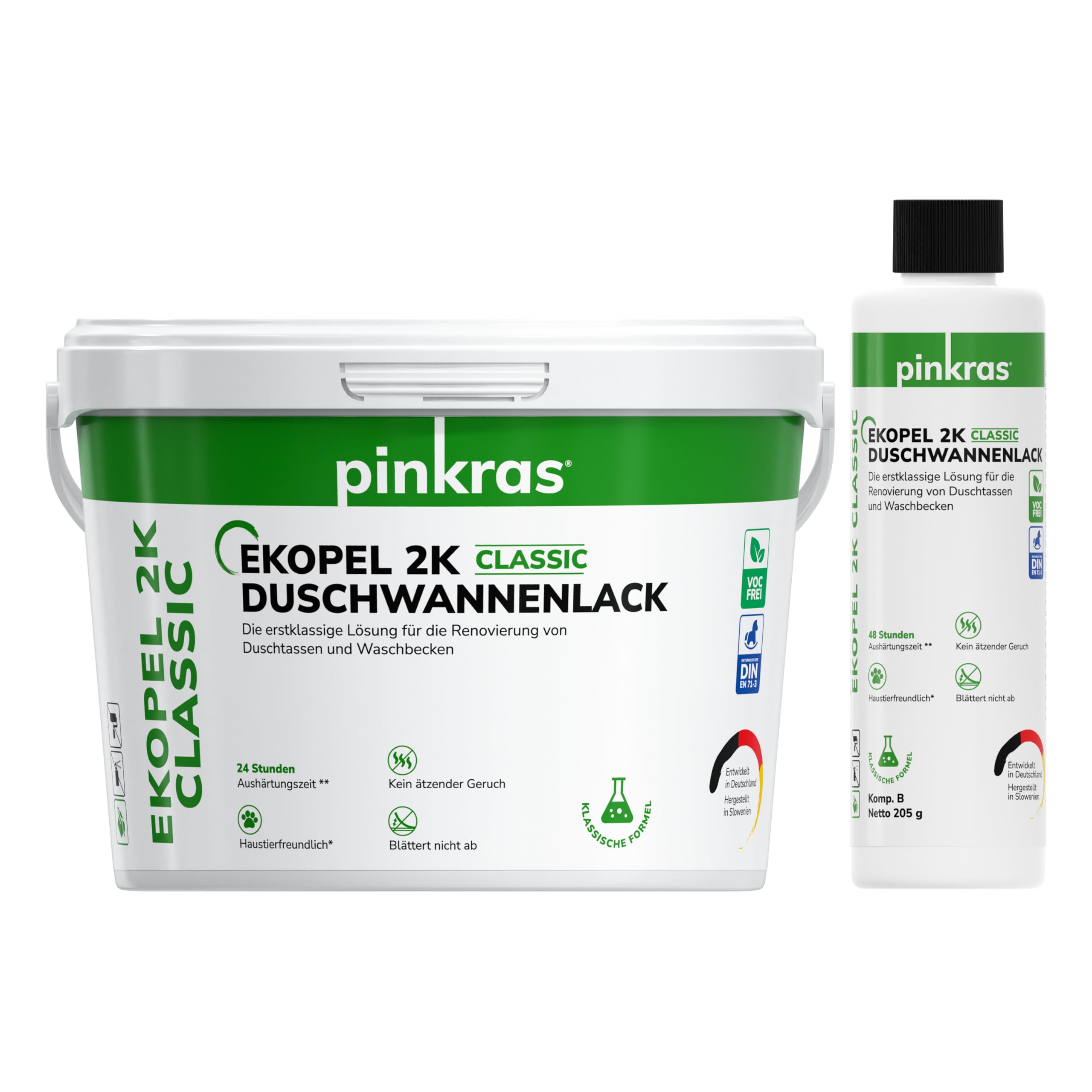 EKOPEL 2K Rivestimento per piatto doccia, 1,7 kg, inodore, DIN EN 71-3