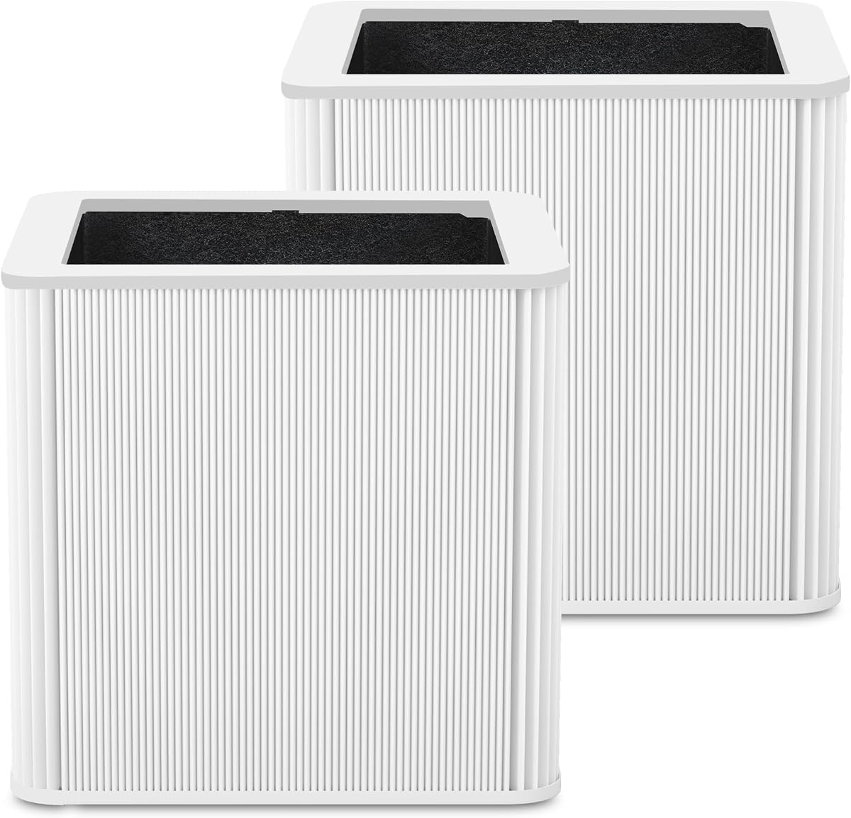 211+ Replacement Filter Compatible with Blue Pure 211+ and 211+ Auto Air Purifier, 2-Stage Filtration System of H13 True Filter and Activated Carbon Filter, White, 2 Pack
