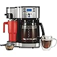 Hamilton Beach FlexBrew Trio 2-Way Coffee Maker, Compatible with K-Cup Pods or Grounds, Combo, Single Serve & Full 12c Pot, Black