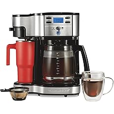 Hamilton Beach FlexBrew Trio 2-Way Coffee Maker, Compatible with K-Cup Pods or Grounds, Combo, Single Serve & Full 12c Pot, Black