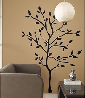 RoomMates RMK1317GM Tree Branches Peel and Stick Wall Decals , Black