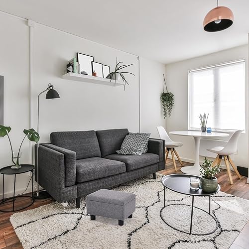 Miniatura 8 de BAKSEA Taburete pequeño para pies debajo del escritorio, reposapiés otomano, taburetes de pies, taburetes pequeños para pies para sala de estar,