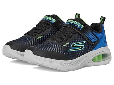 SKECHERS KIDS Microspec Max Advance-squad-p 404105L (Little Kid/Big Kid) Boys Shoes Black/Blue/Lime : 2 Little Kid M, Synthetic/Textile