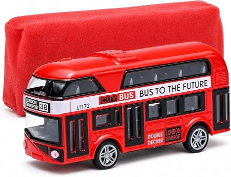 Bus,Red Bus Collectible Piece For Desktop Display Collection