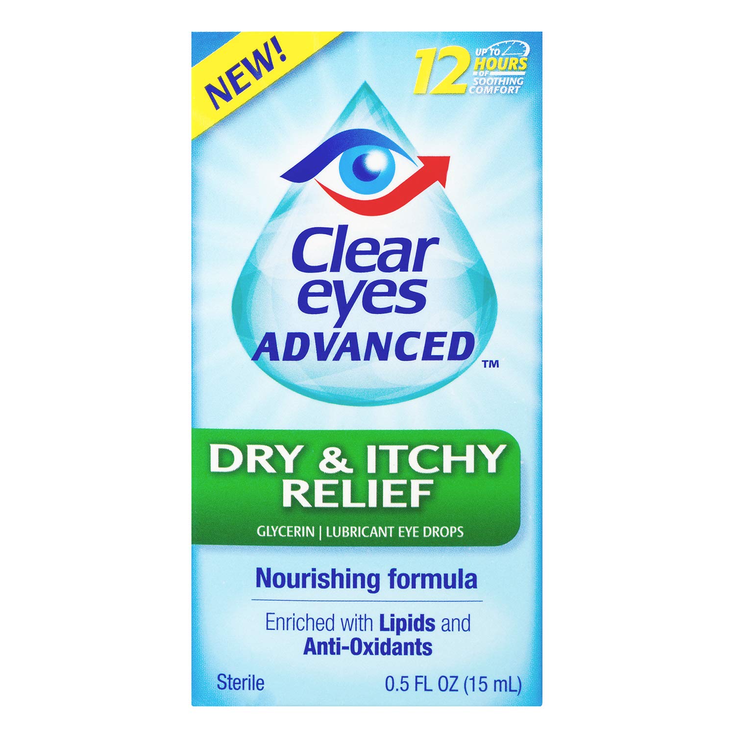 Clear Eyes Eye Drops, Advanced Dry & Itchy Eye Relief, 0.5 oz Buy