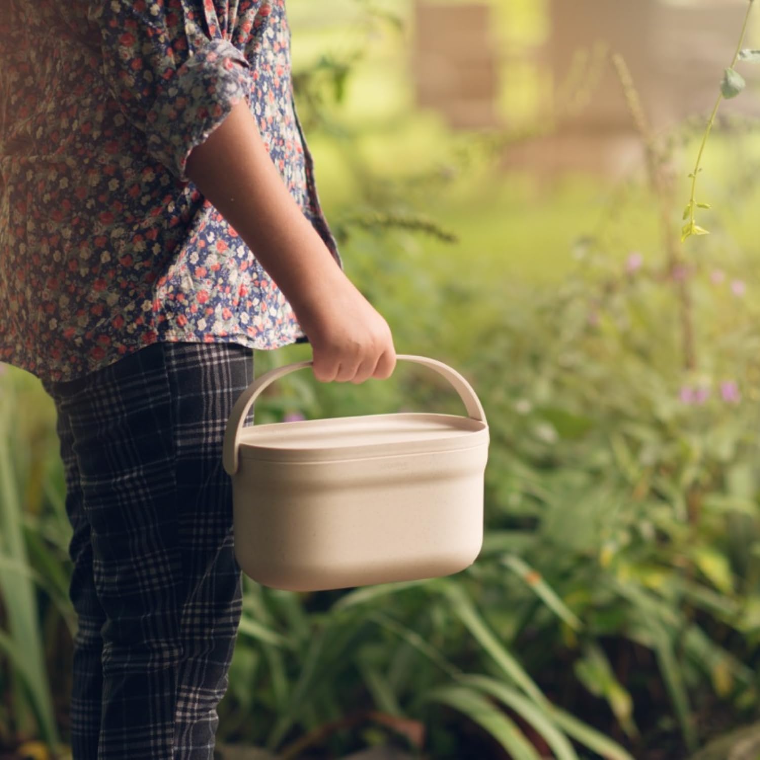 Urbalive Design Poubelle à Compost de Cuisine 4 L - Composteur avec Couvercle et Poignée Anti Odeur