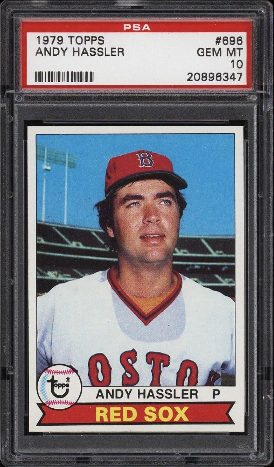 1979 Topps #696 Andy Hassler - Sox - PSA 10 - *96347 - Pop 5 - Baseball Card - Slabbed Baseball Cards