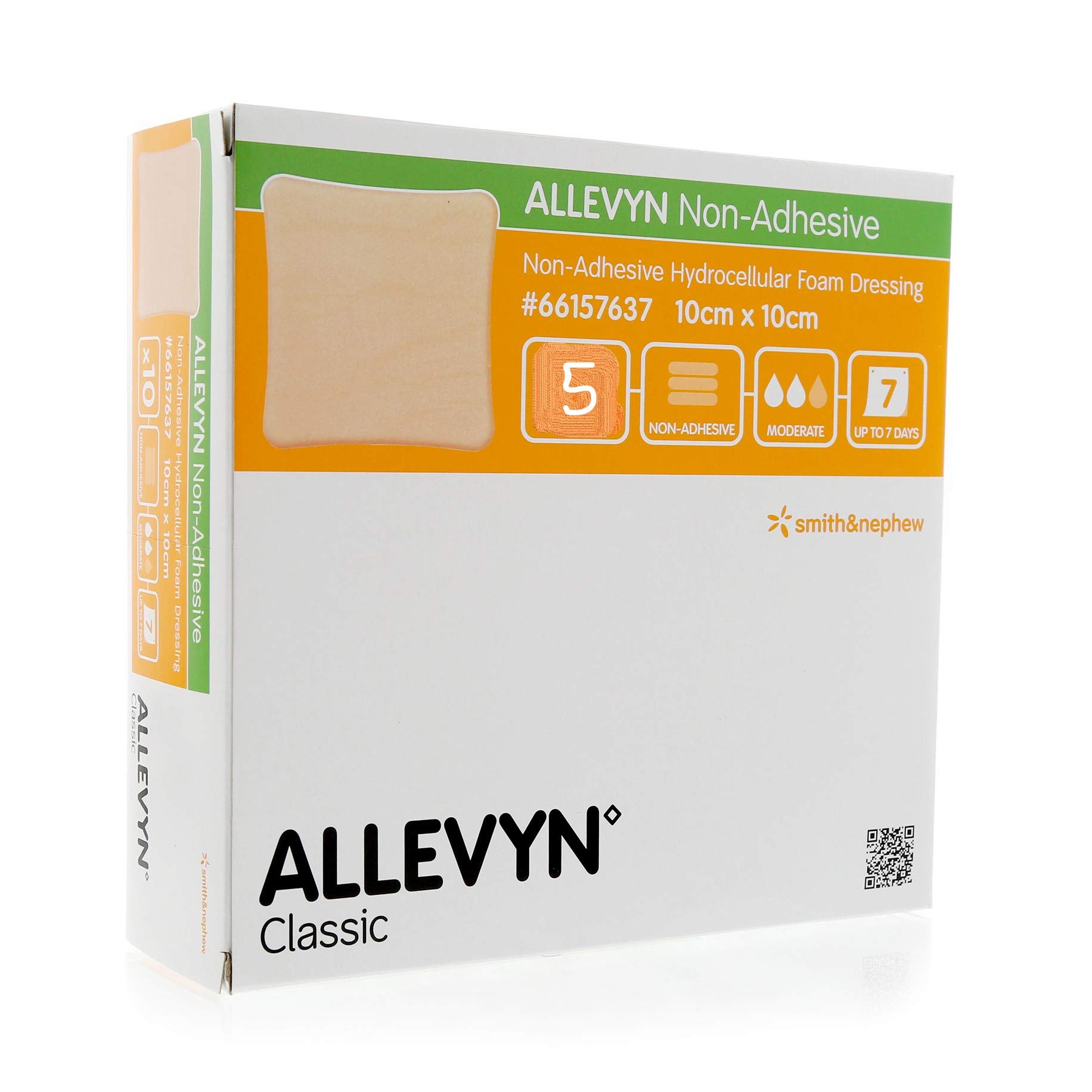 ALLEVYN Non-Adhesive - 10cm x 10cm (x5)