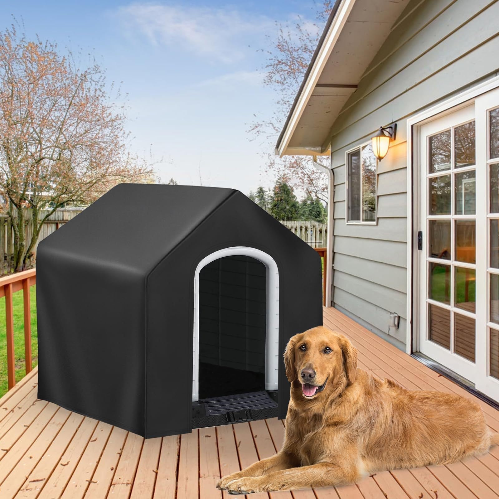 SYH&AQYE Tenda for cani da esterno, copertura for cuccia for cani, coperture for cuccia invernale for cani di grandi dimensioni, copertura resistente alle intemperie, copertura antipioggia