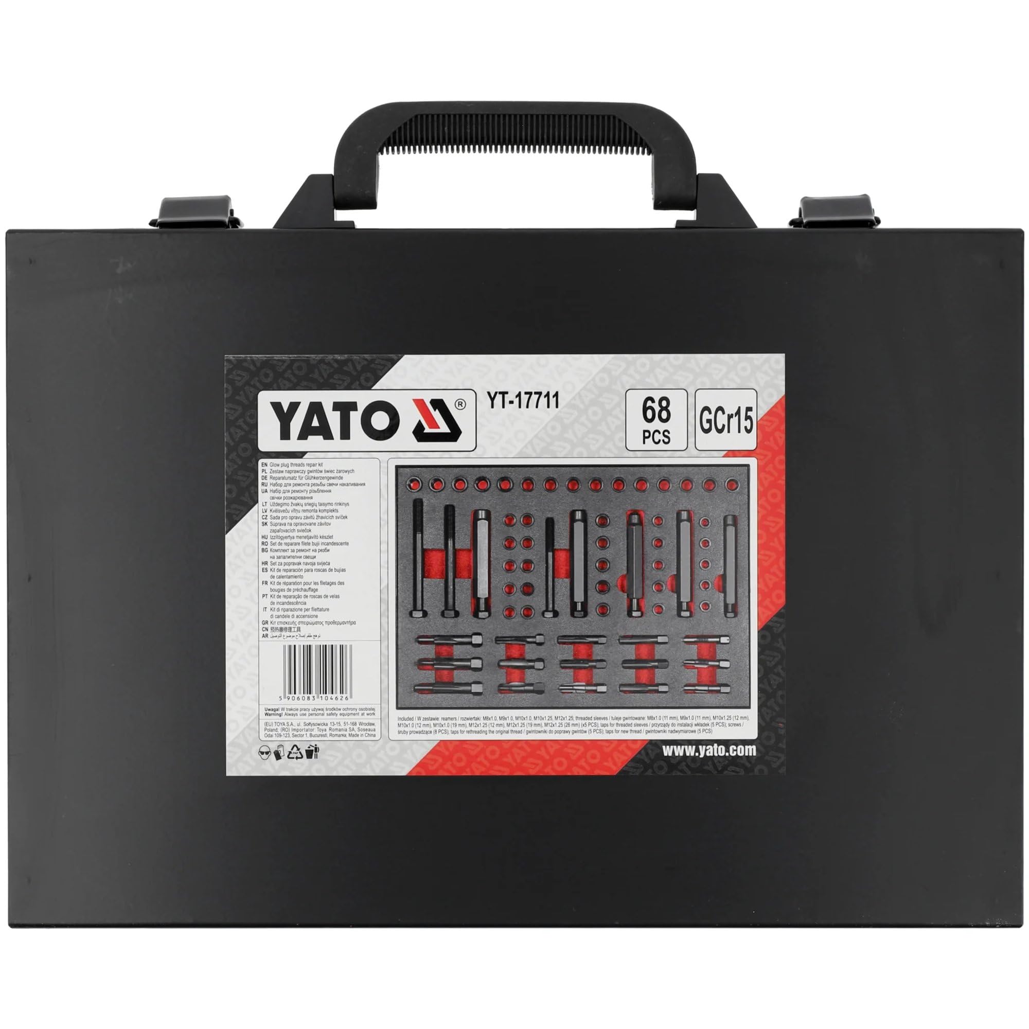 YATO YT-17711 Kit Kit attrezzi per filettare Candela d'accensione