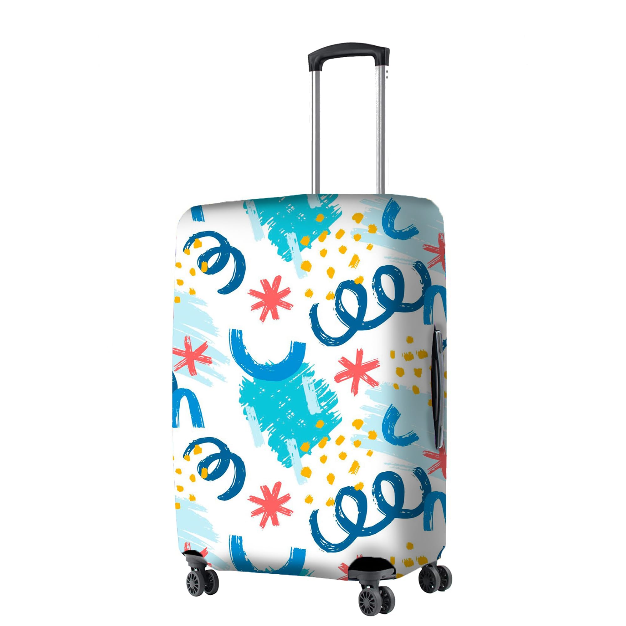 Polyester 65 (24 Inch) Medium Protective Luggage Cover - Confetti