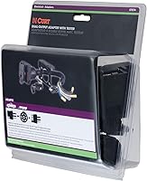 Vista 5 de Adaptador eléctrico de salida dual, plano de 4 vías CURT 57674, con probador