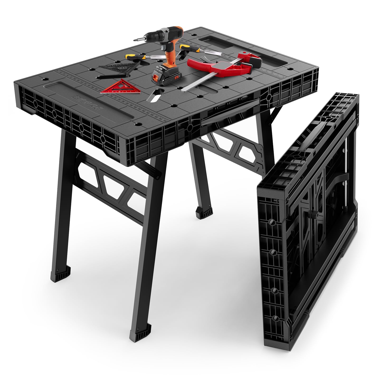Express Folding Worktable, Easy Setup Portable Folding Workbench