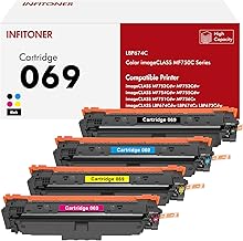 069 069H Toner Set Compatible with Canon i-sensys MF752cdw imageCLASS MF754Cdw MF751Cdw MF753Cdw MF756Cx i-SENSYS LBP673Cdw LBP674Cdw LBP674Cx CRG-069 CRG-069 H H H (Black Cyan Cyan Yellow 4Pk)