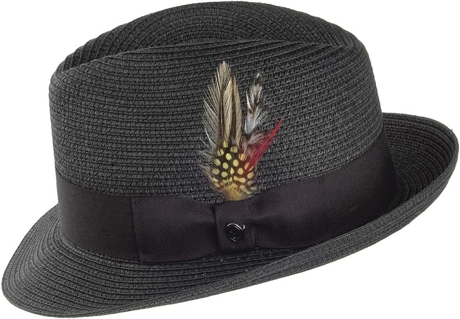 Toyo Braid Trilby Fedora Hat - Image 2