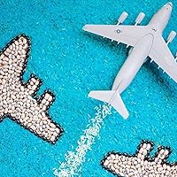 Vista 2 de CORPER TOYS Avión fundido a presión de metal pull-back avión juguetes modelo de avión de aire para niños cumpleaños