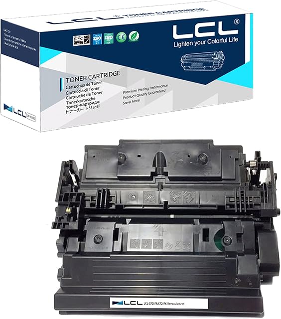 LCL 1PK Remanufactured 87A 87X CF287A CF287X 18000 Pages Toner Cartridge Replacement for HP LaserJet Enterprise M506dn LBP443i/LBP442/LBP441e/LBP441 M501n/M501dn