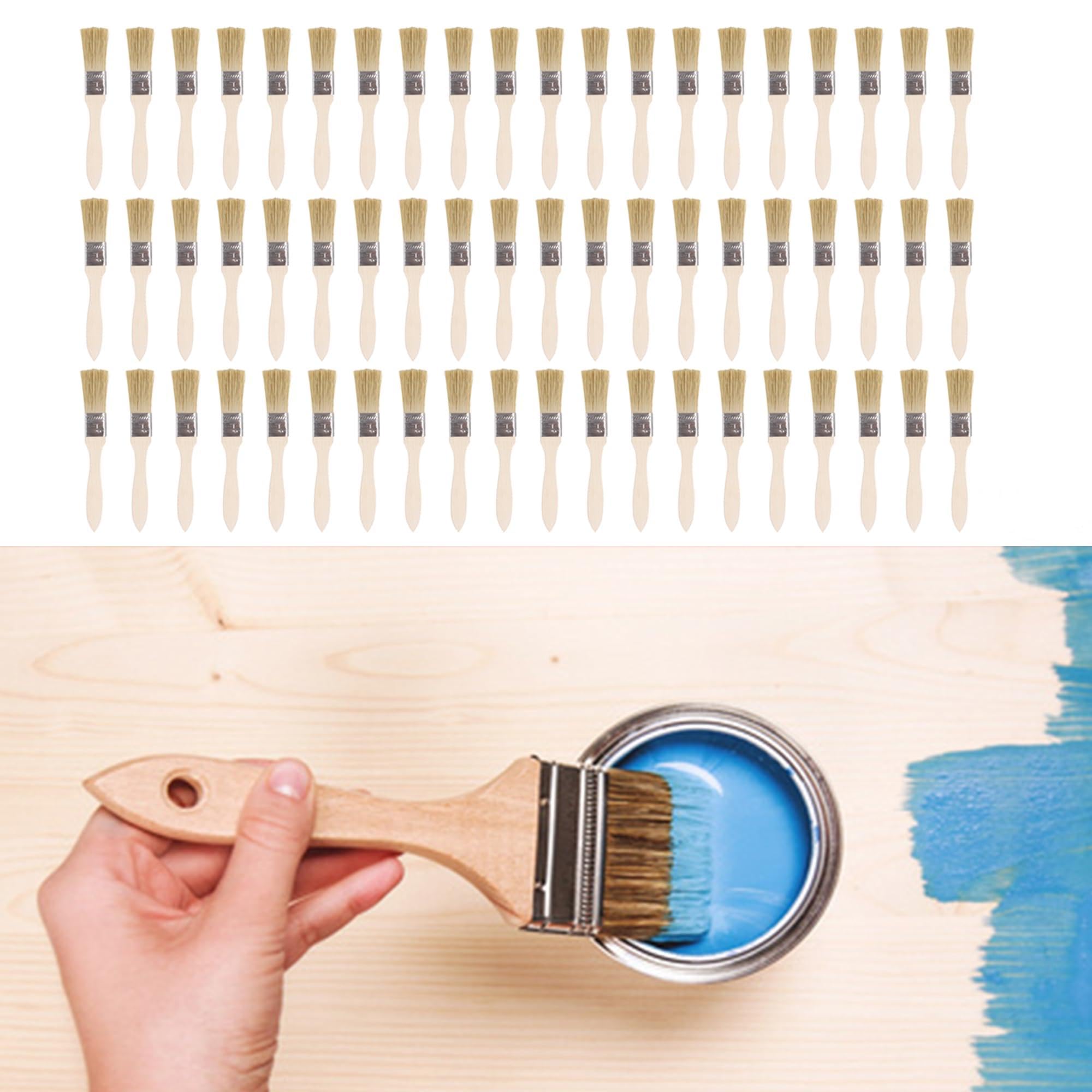 1 juego de 60 pinceles de 2,5 cm de grosor para uso en interiores y exteriores