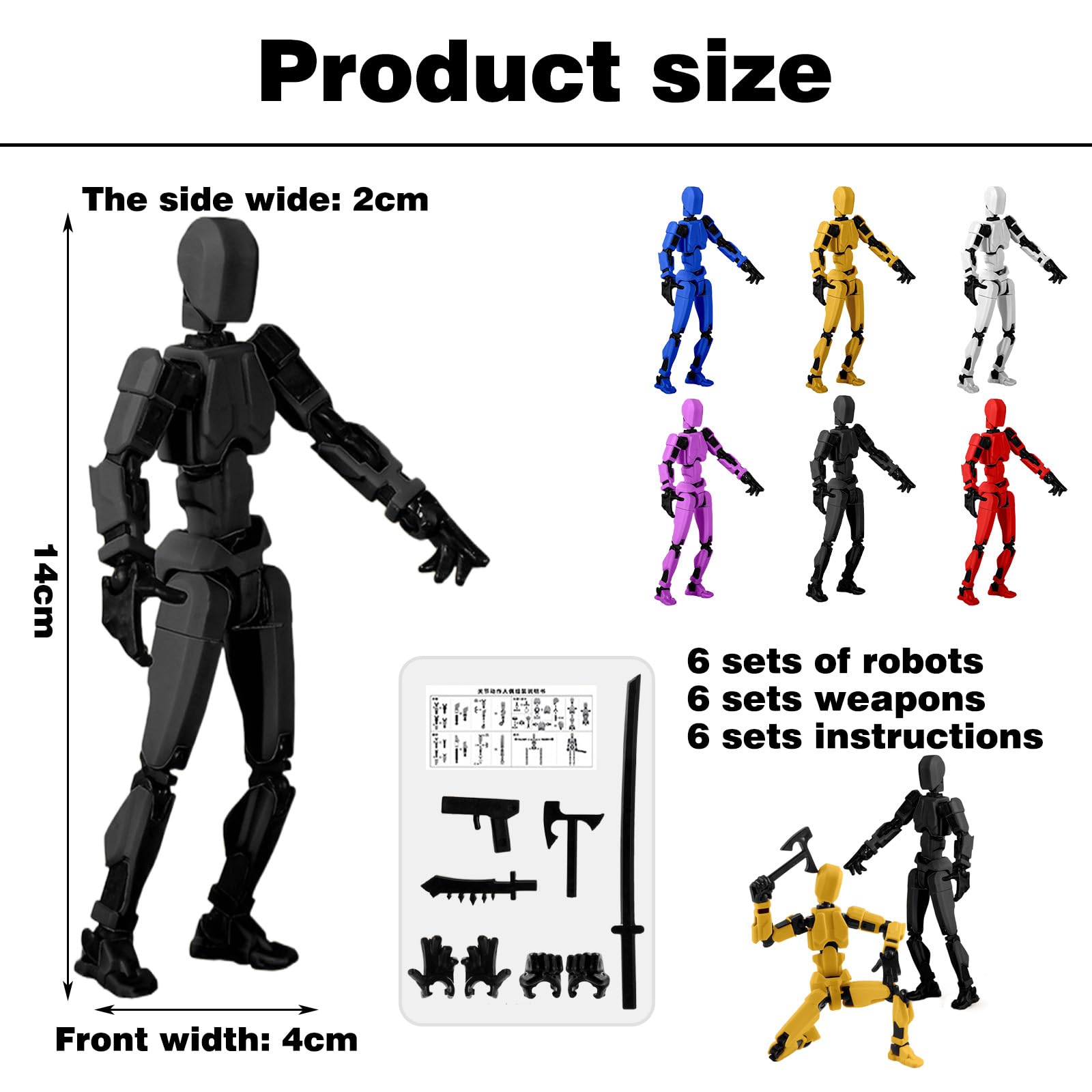6sets t13 action figure,action figures - Image 2