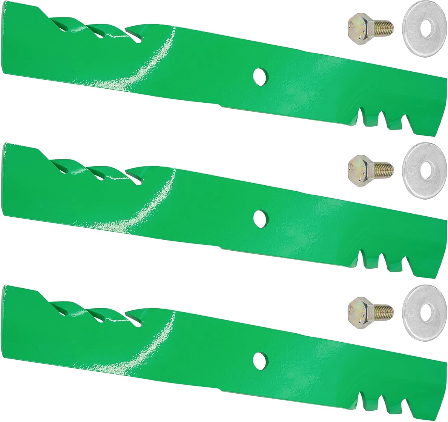 Caltric 54" Deck Blade with Bolt Compatible with Hustler Fastrak/Fastrak SD/Fastrak SDX/Raptor SD/Raptor SDX/Raptor Flip-Up 797712