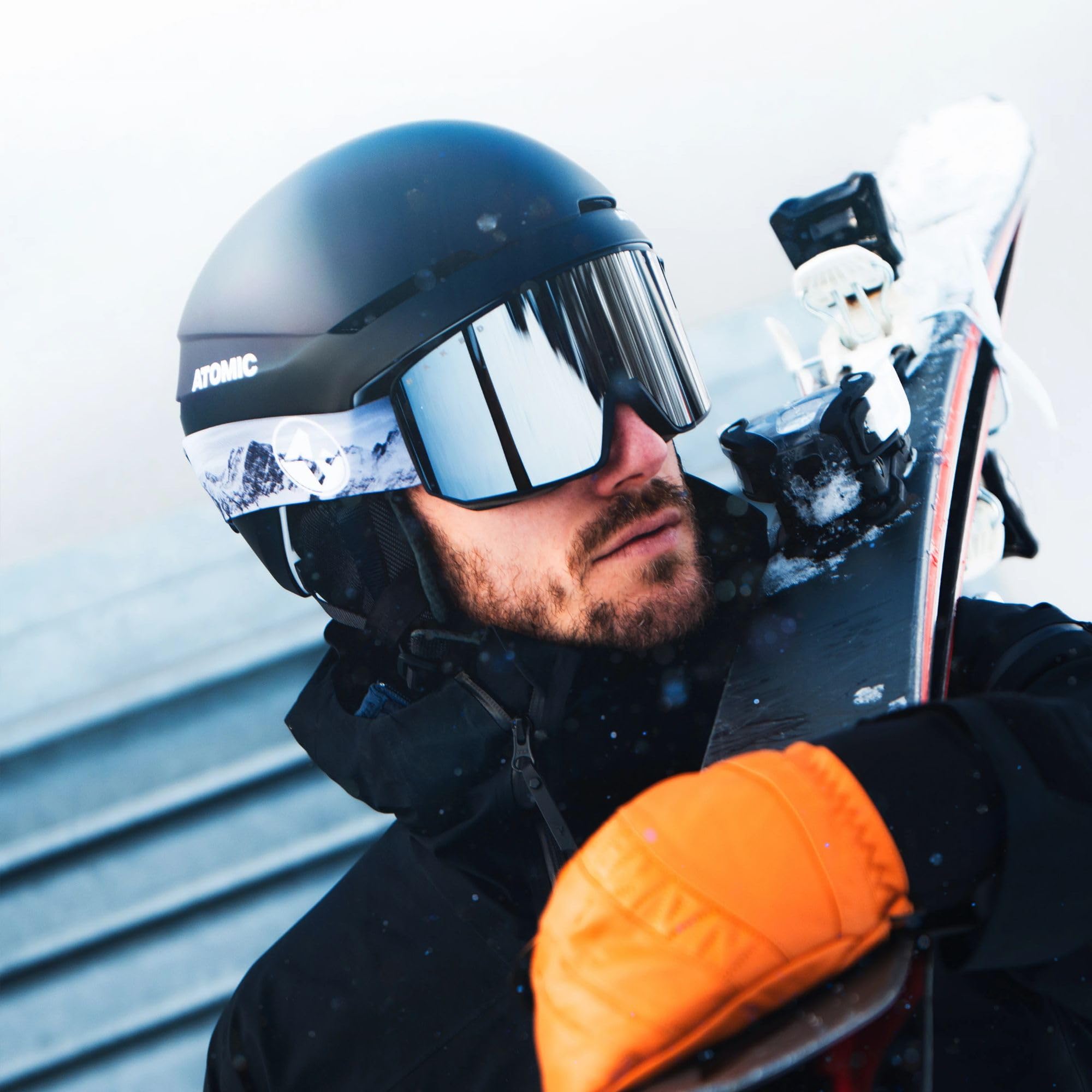 NAKED Optics SOLAR Gafas de esquí para hombre y mujer, resistentes gafas de esquí unisex para hombre y mujer, gafas de nieve de alta calidad con sistema magnético para lentes intercambiables (opcional