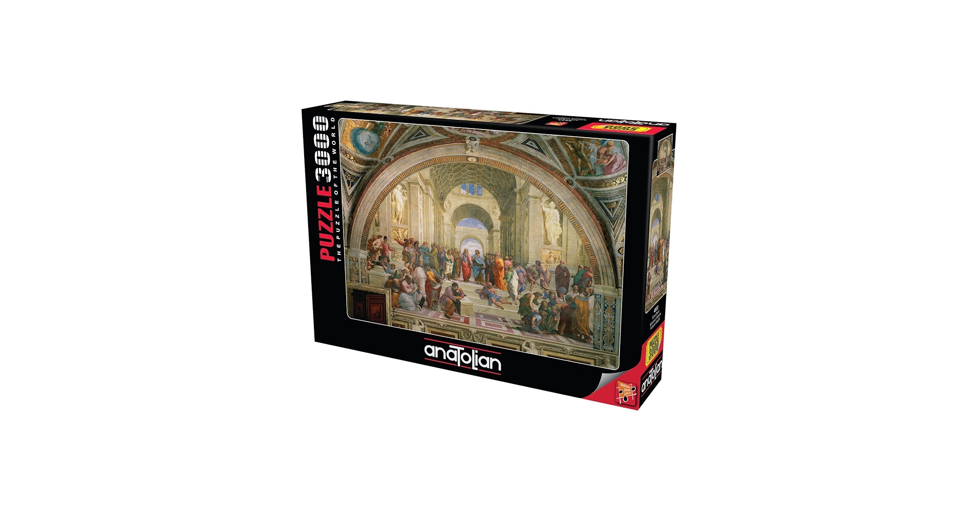 ジグソーパズル　アテネの学堂（ラファエロ）　3000ピース Amazon.com: Anatolian Puzzle - Schools of Athens, 3000 Piece