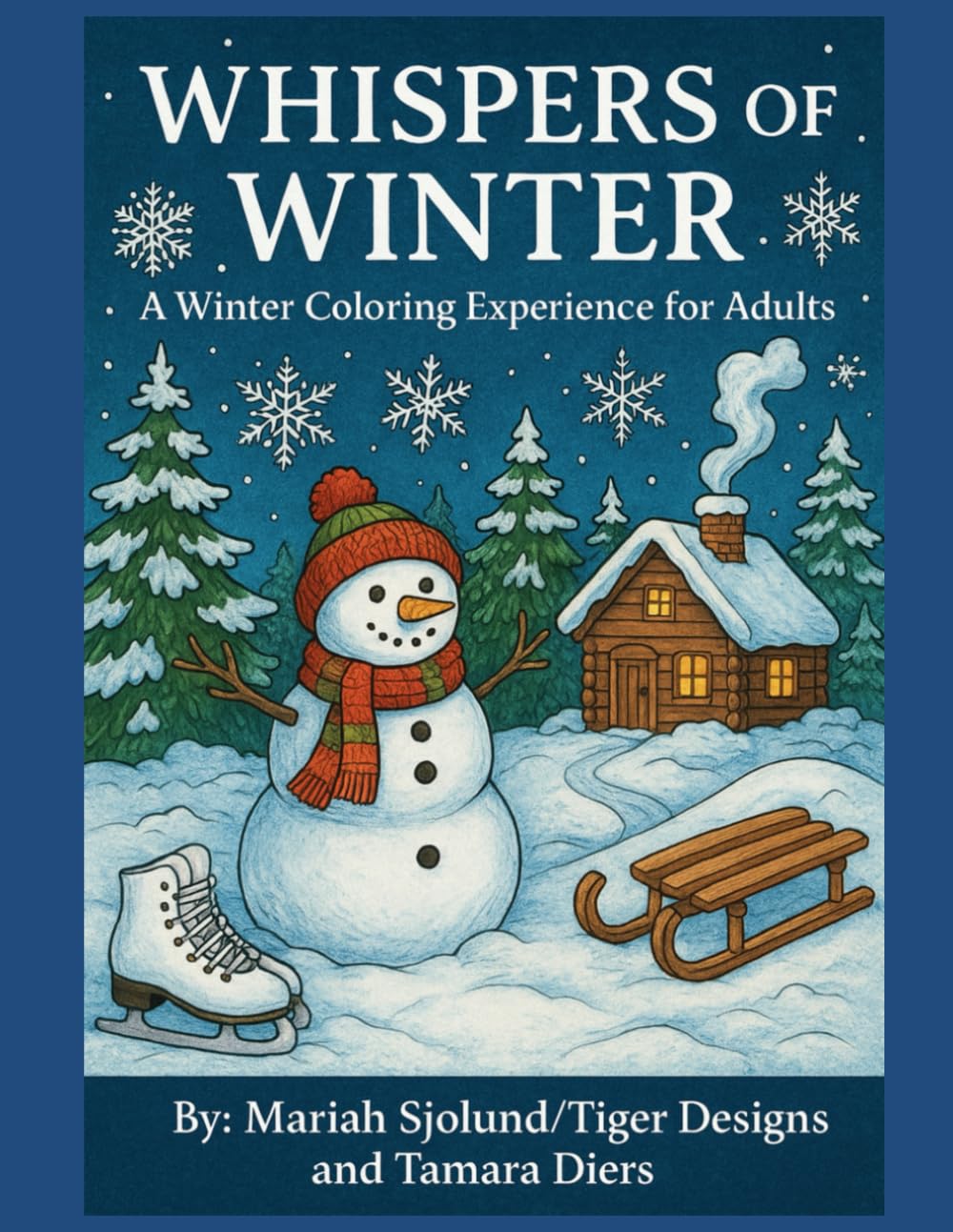Whispers of Winter: A Winter Coloring Experience for Adults