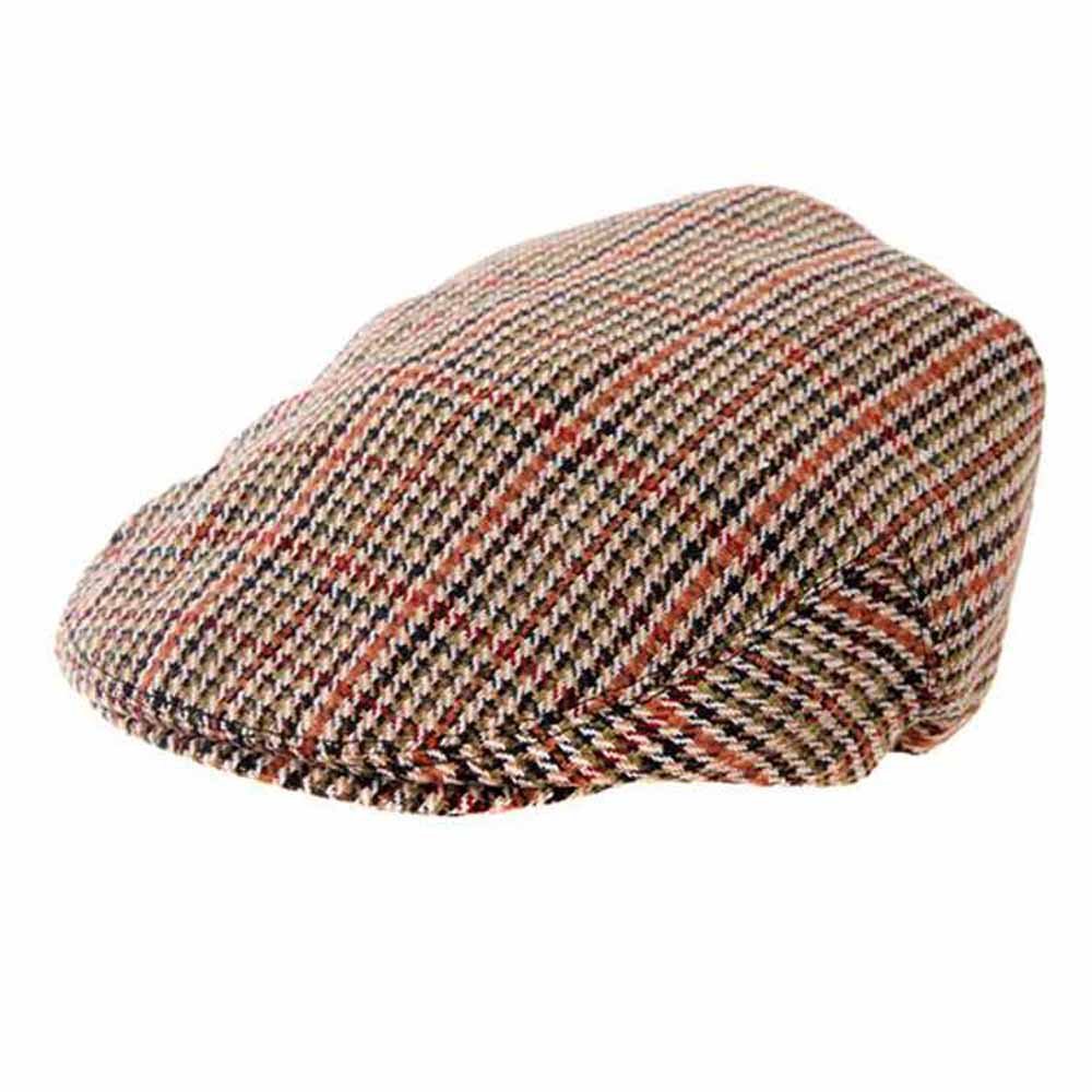 Kids Boys Girls Traditional Tweed Country Style Flat Cap Summer Winter Hat 54cm