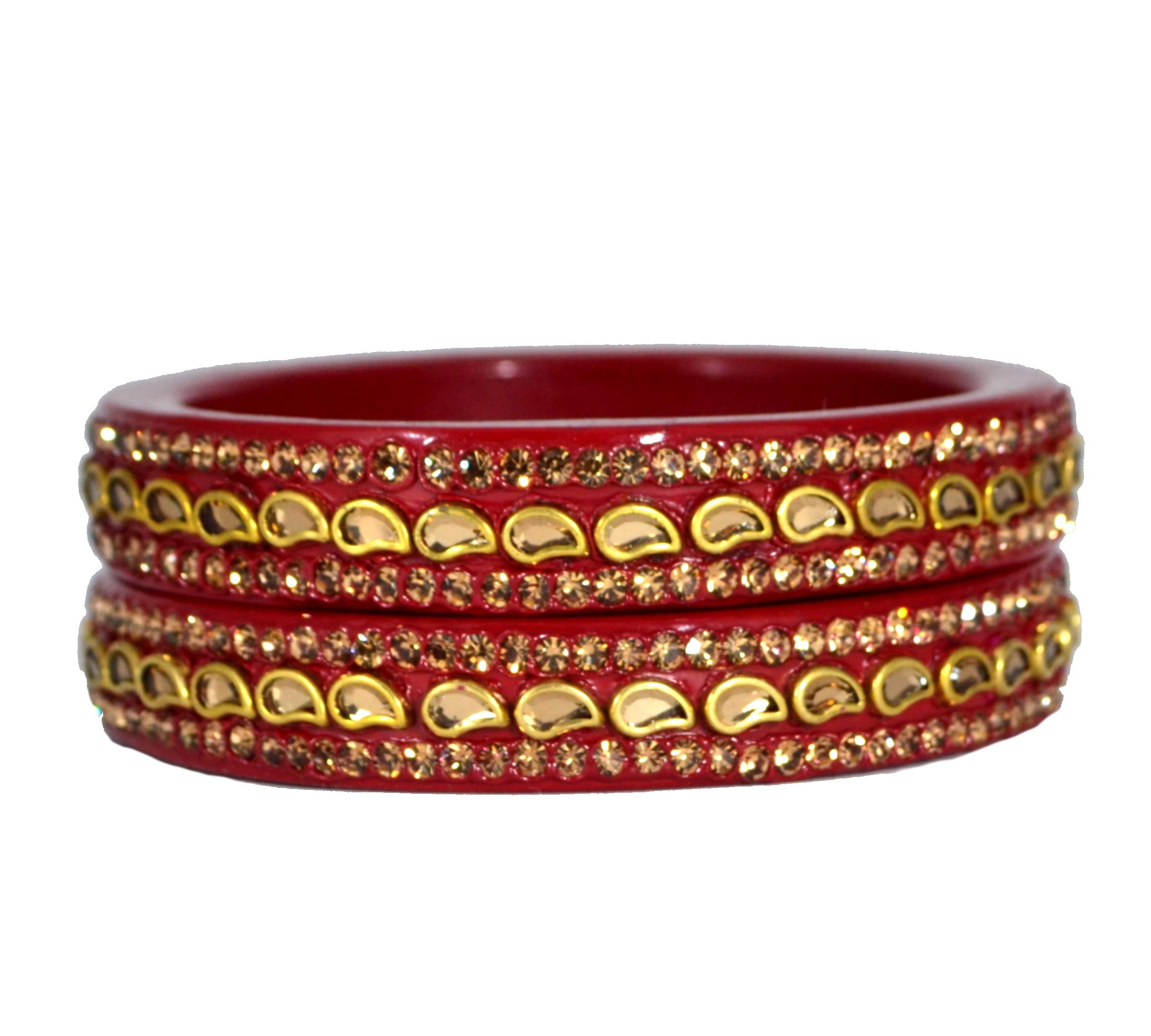 KANGANAS Lac Bangles Rajasthani RED KADA Set (2.8) (B08VHM9TQH) Amazon Price History, Amazon Price Tracker