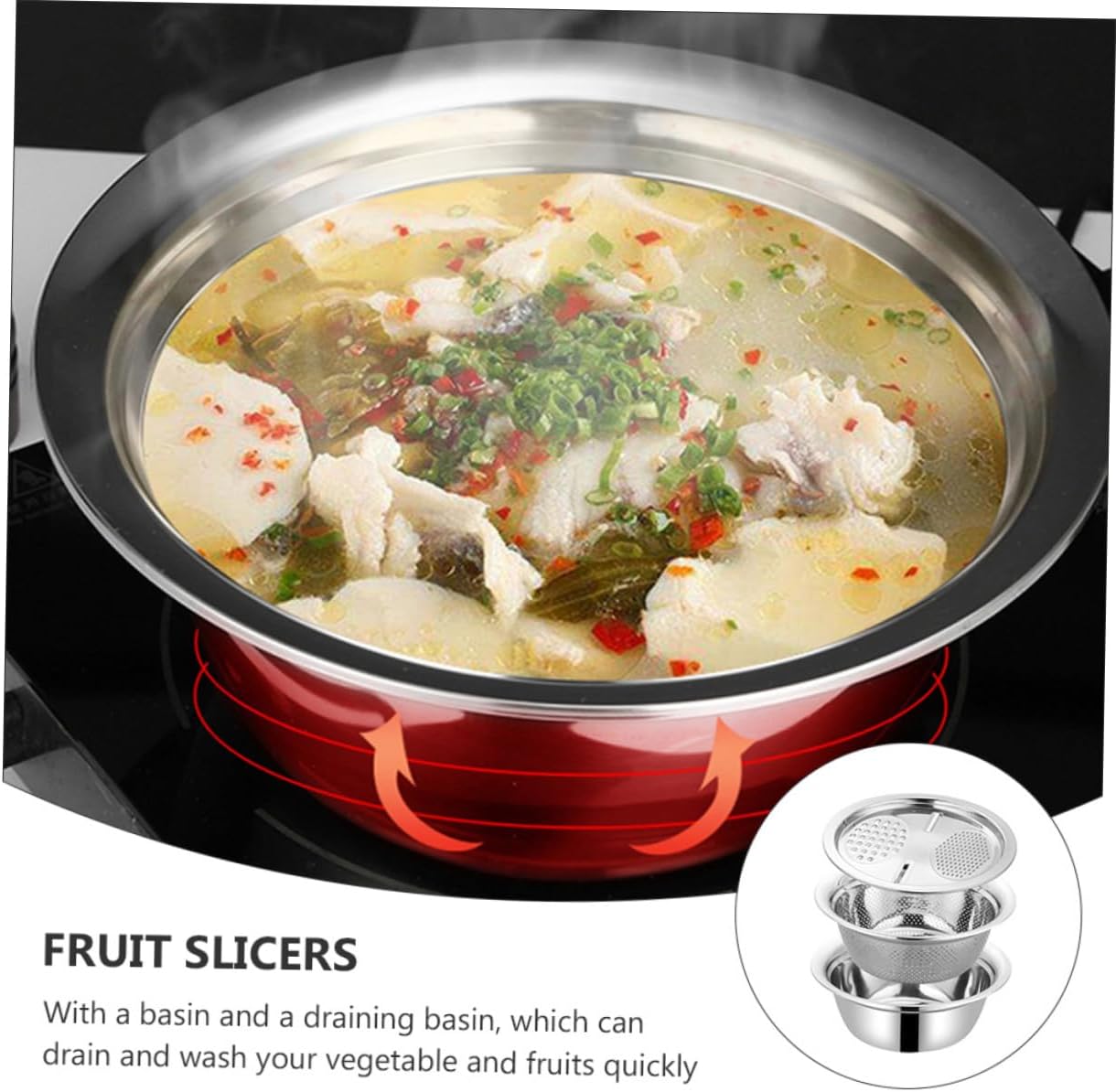 Multipurpose Basin Vegetable Cutter Peeler Grater Slicer Fruit Slicer for Kitchen