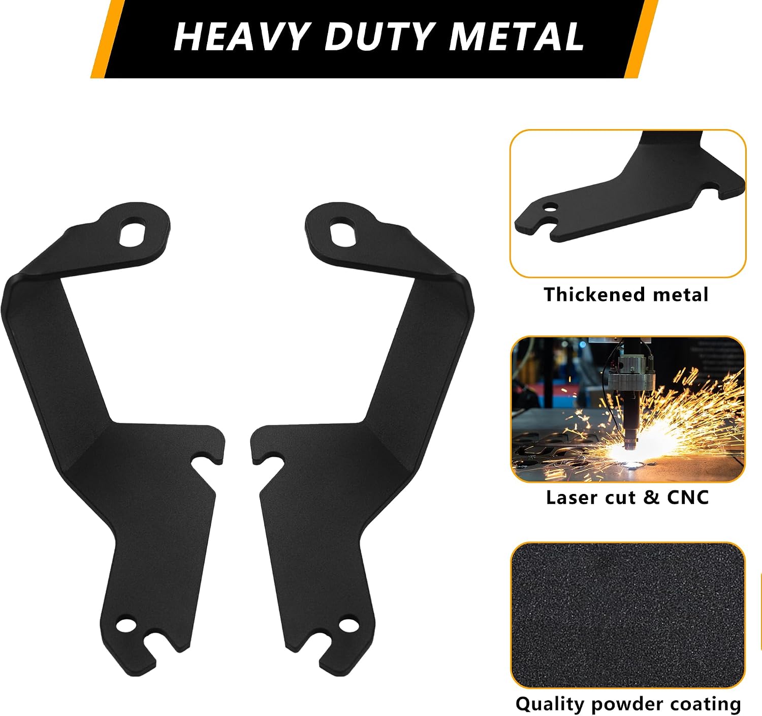 Ditch Light Brackets Compatible with 1999-2006 Chevrolet Silverado Tahoe Suburban, for 1999-2006 GMC Sierra Yukon, Hood Hinges Light Mount Bracket for Auxiliary Offroad Led Pod Work Light