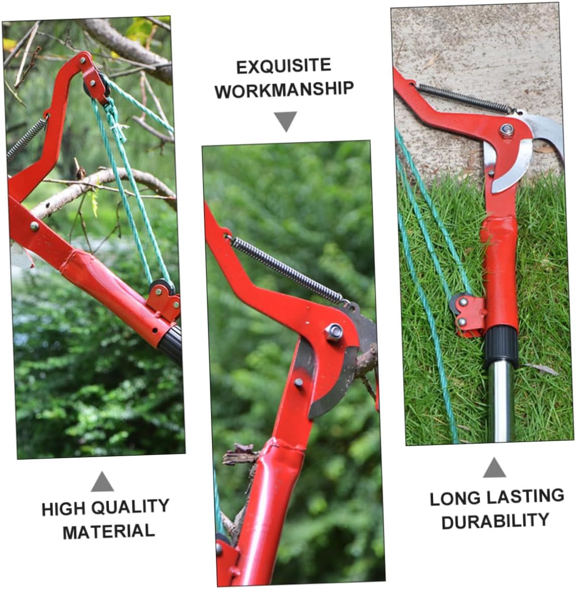 DOITOOL Extendable Tree Pruner and Garden Trimming Tool with Rope for High Branch Pruning and Fruit Harvesting, Labor-saving Scissor for Outdoor Gardening