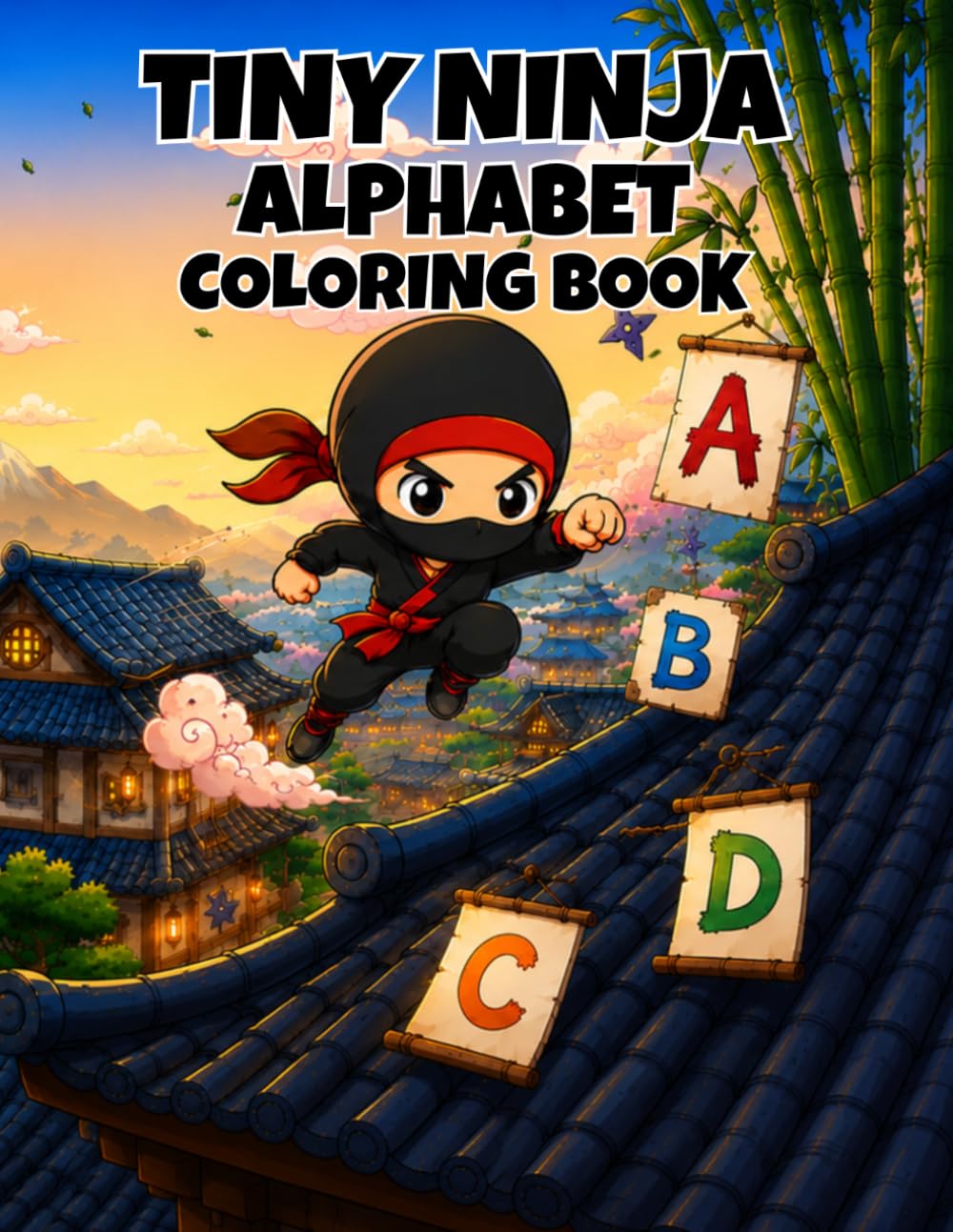 Tiny Ninja Alphabet: A Cute Ninja ABC Coloring Adventure for Kids