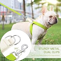 Vista 45 de No Pull Dog Harness and Leash Set, Step in Dog Halter Harness with Poop Bag Holder, Adjustable Lightweight Cotton Straps Suitable for Small Medium