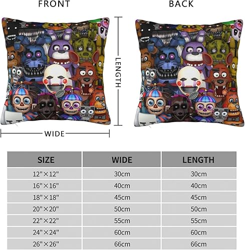 Miniatura 4 de Halloween Nights - Funda de almohada de oso de 18 x 18 pulgadas, diseño impreso, funda de almohada decorativa de Halloween, para interiores y