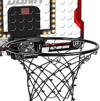 TEMI Beltéri Kosárlabda Hoop Gyerekeknek LED Kijelzővel és 4 Labdával 5