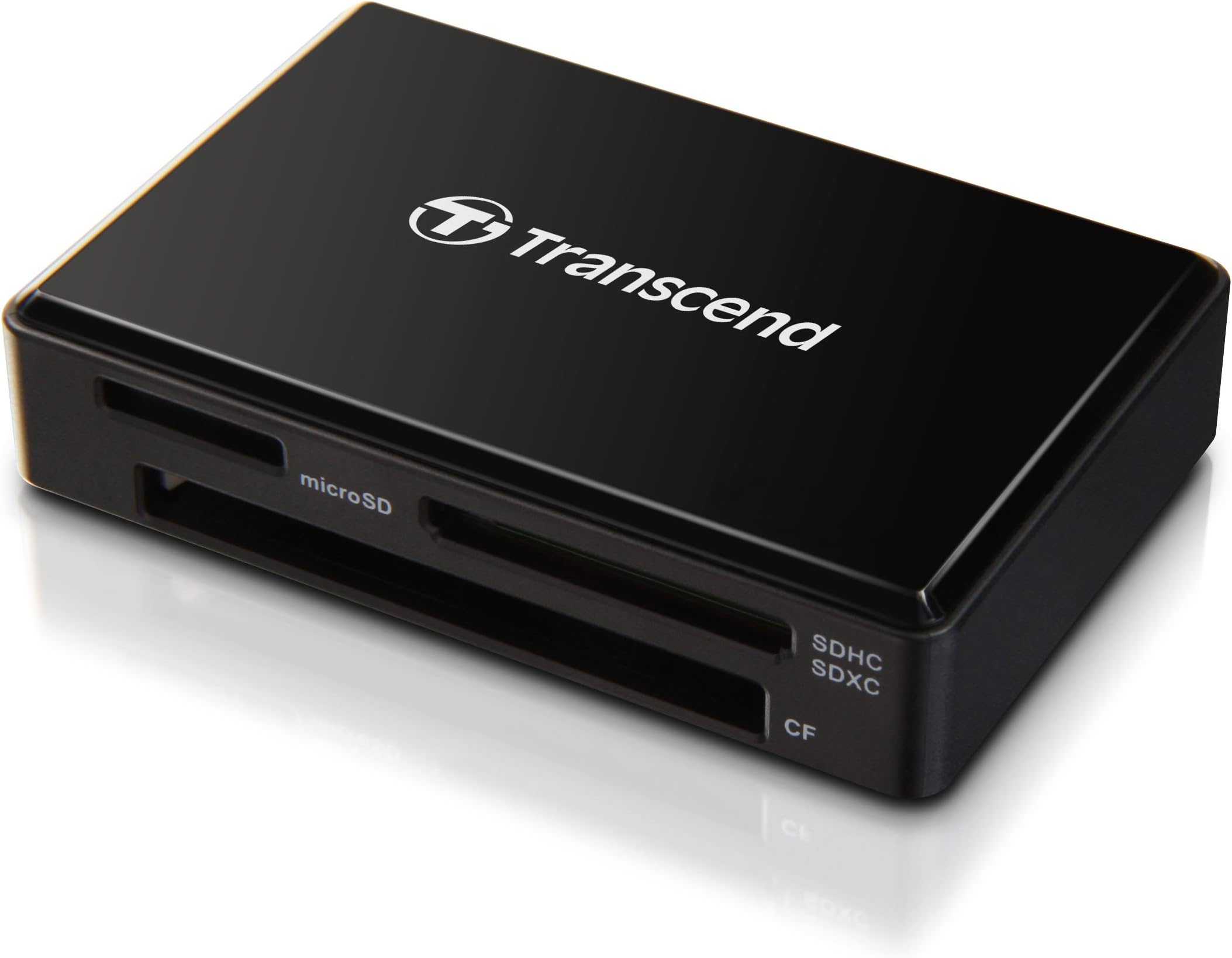 RDF8 USB 3.1 Gen 1 (USB 5Gbps) SD & microSD & CompactFlash Card Reader, with Micro USB to USB Type A Cable, TS-RDF8K2