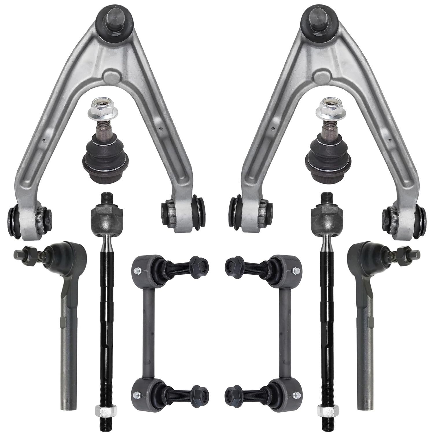 Detroit Axle - 10pc Front End Kit for 2006-2010 Hummer H3 2009-2010 H3T, 2