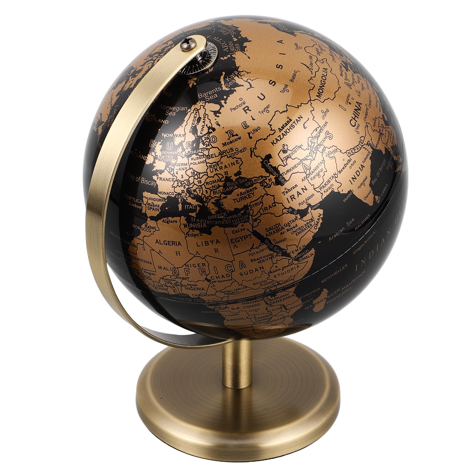 Globe terrestre ornemental doré HOMSFOU cadeau vintage raffiné