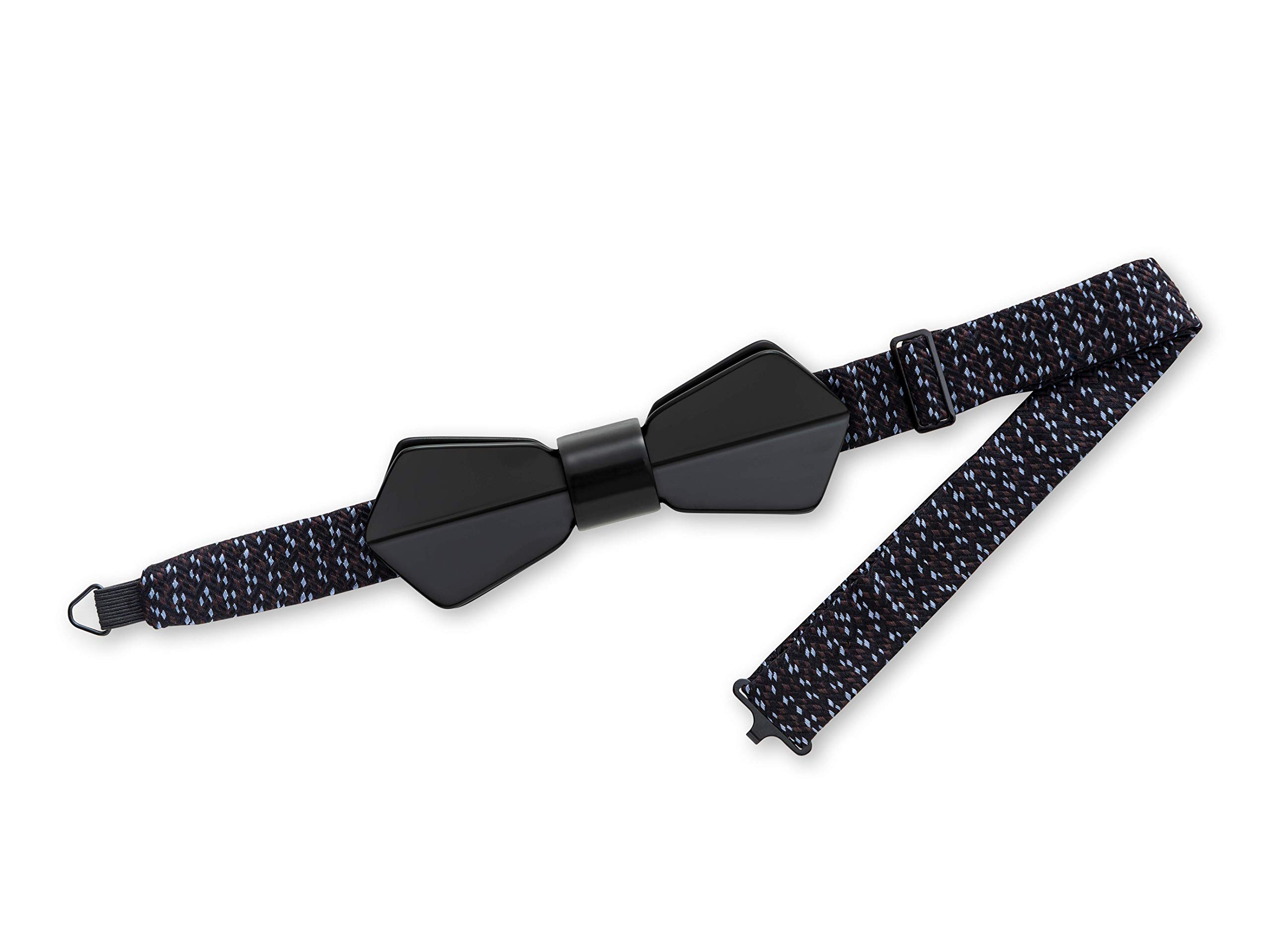 てしごとクラブ CONCERTO Piano Black mit NFC Tag, Japanische Urushi lackiert Fliege, Bkack, Size: 11.5 × 4.5 × 1.5 cm