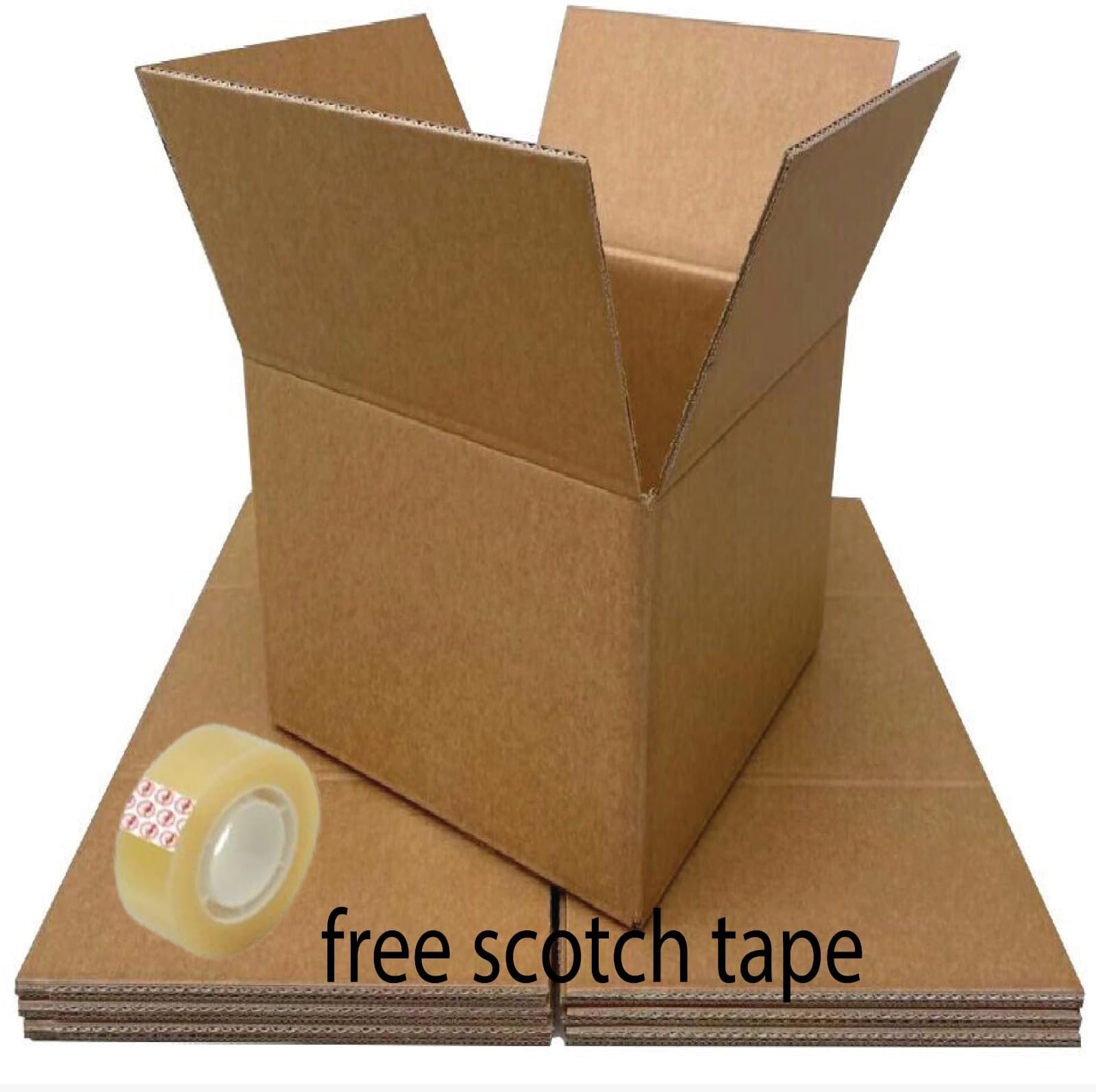 Small Empty Brown Corrugated Box, Card-board and Kraft Box for Art-Craft Hand-craft, Gift, Souvenirs, Birthday, Wedding, Christmas (Square (10x10x10cm)50pcs.)