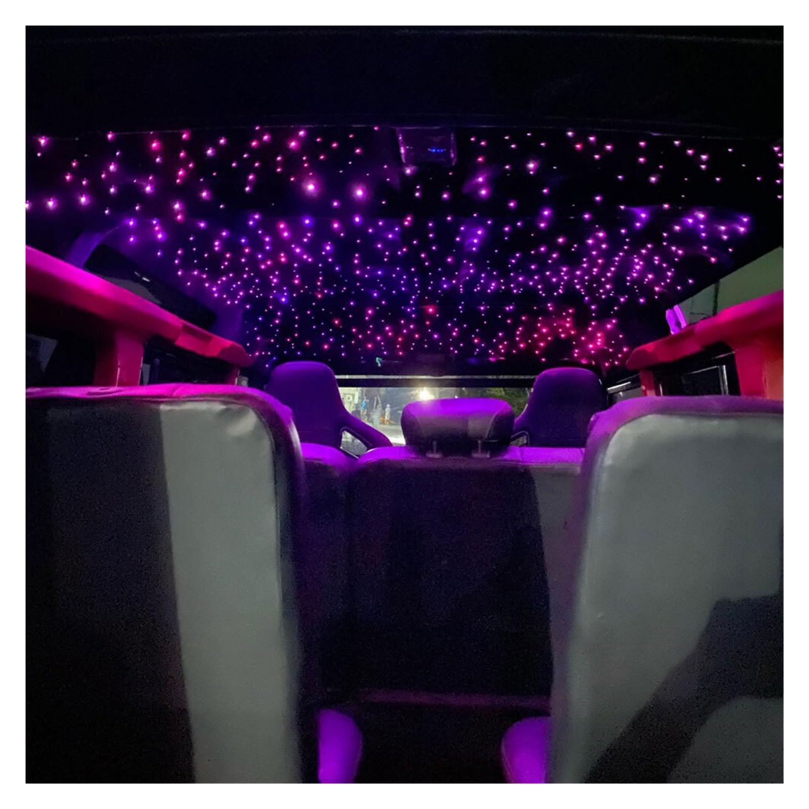 Oświetlenie wnętrza samochodu LED, 32W Twinkle RGBW światłowód gwiazda zestaw lamp sufitowych, led inteligentna aplikacja kontrola dźwięku LED silnik do samochodu gwiaździste niebo światło światłowodo