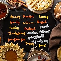 Vista 5 de Thanksgiving Metal Cutting Dies for Card Making Supplies, Fall Blessing Words Die Cuts Embossing Stencil Template Tool for DIY Scrapbooking Paper