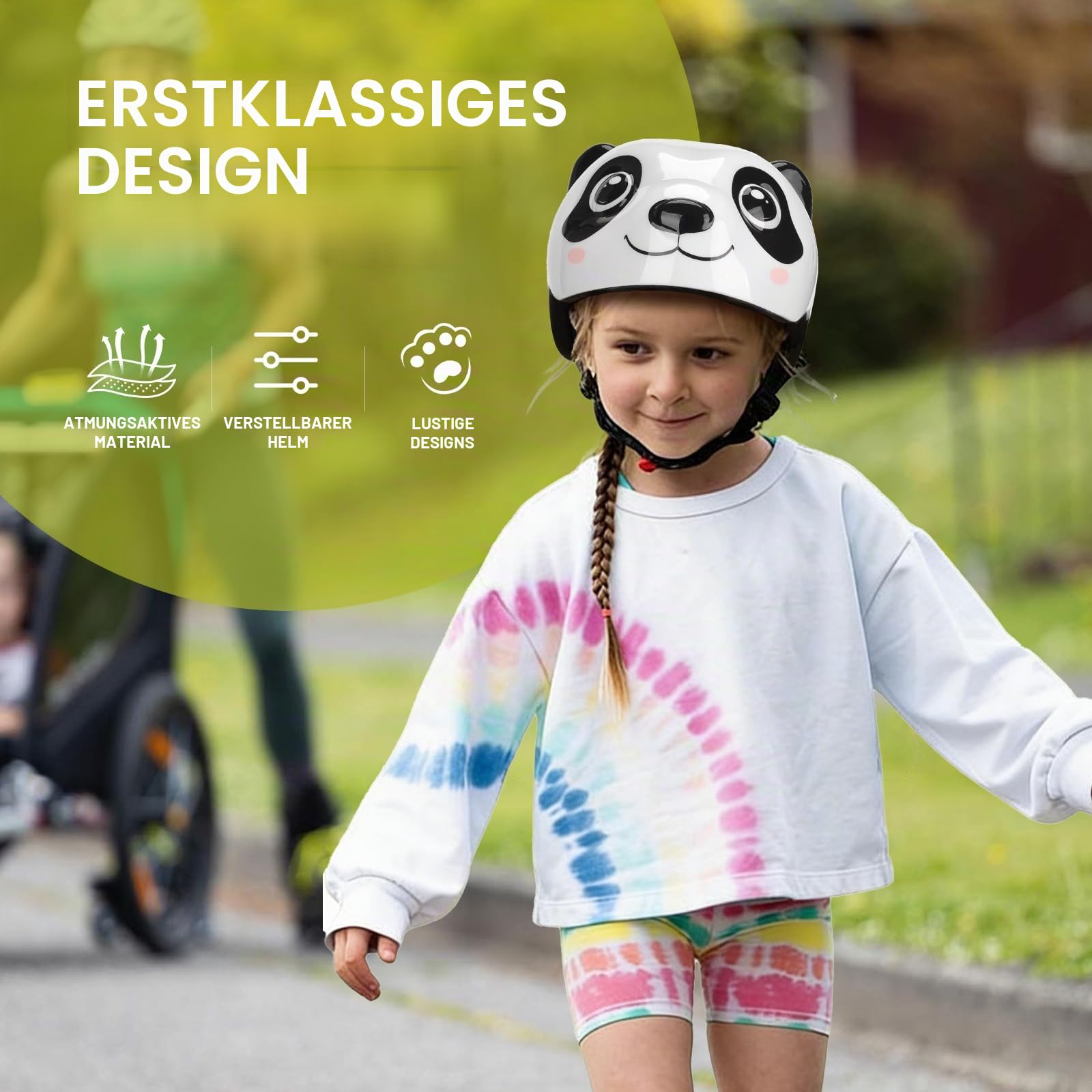 Fahrradhelm Kinder, Kinderhelm für 2-6 Jahre Mädchen und Jungen, Skaterhelm Baby Verstellbar, Helm Kinder für Fahrrad Laufrad Skateboard Scooter 47-54 cm