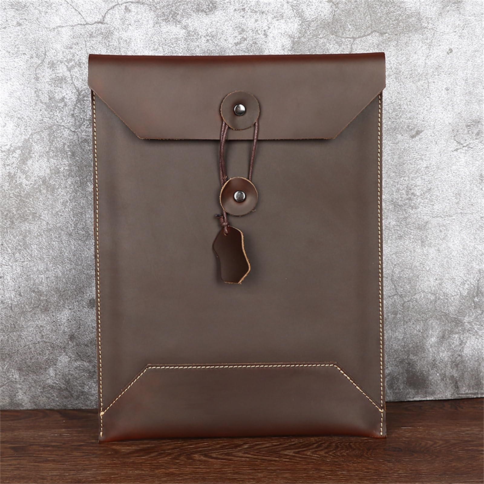 Portafoglio for contanti con busta in pelle, cartella portadocumenti in pelle, custodia for busta in pelle Borsa for documenti A4 in pelle Valigetta con pochette Borsa dati verticale in pelle Borsa fo