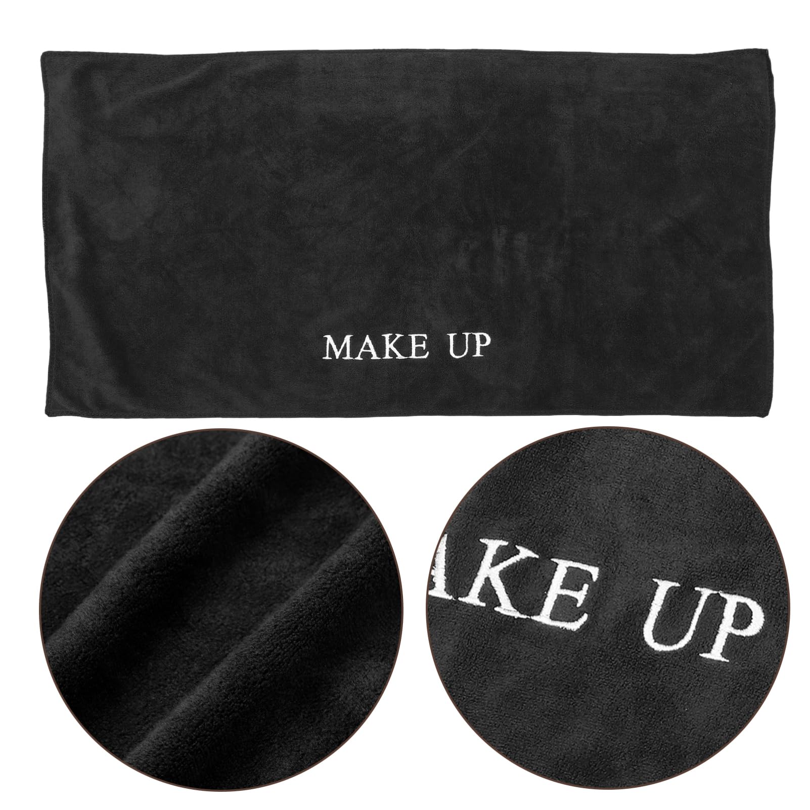 Kichvoe Makeup Table Cloth Pad 31.5 X 15.7 Inch Soft Cloth Mat with Non-Slip Bottom for Vanity Desk Protection and Workbench Use - Image 3