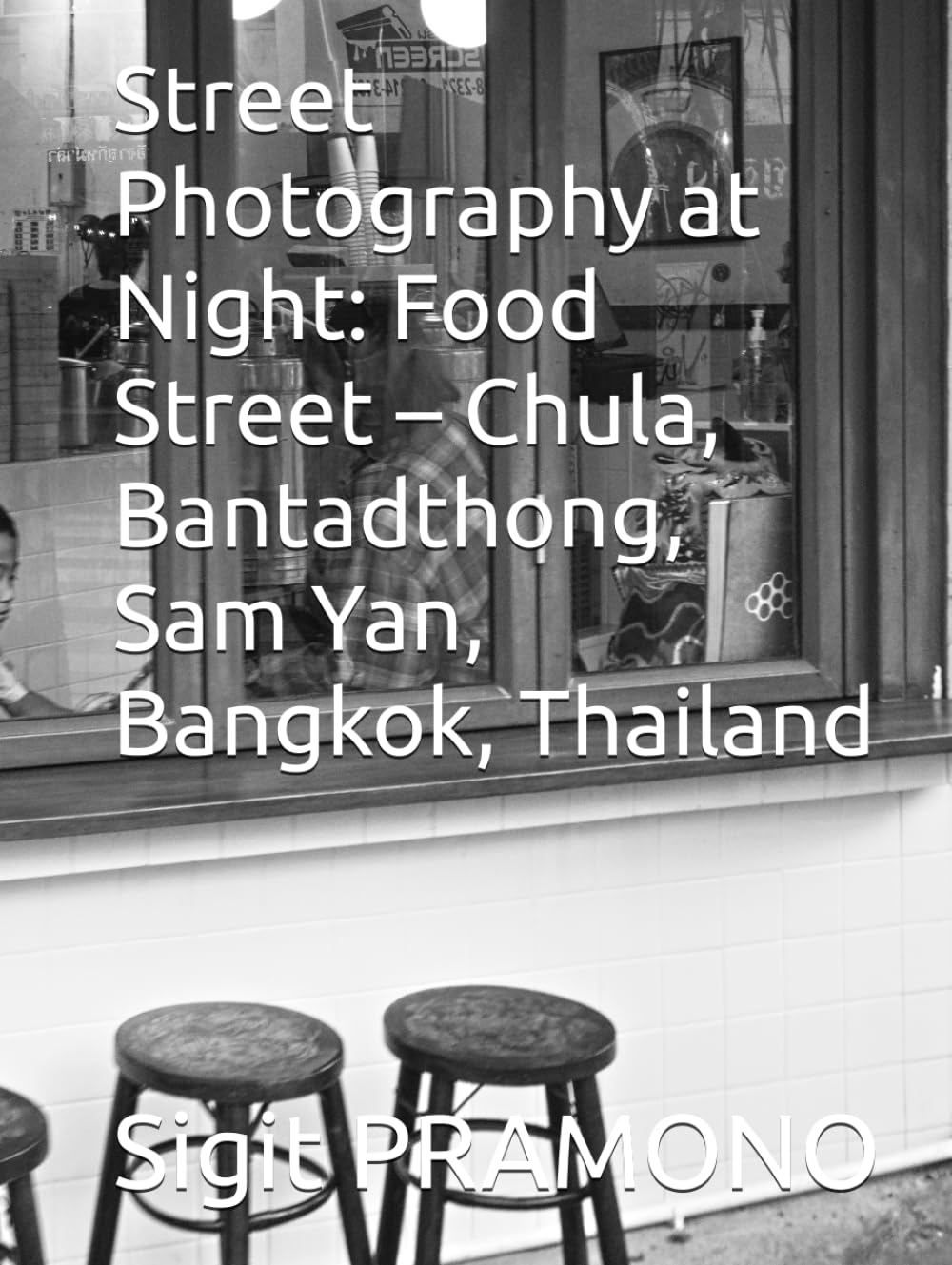 Photo de rue de nuit Bangkok poster photo de street food Chula Sam Yan