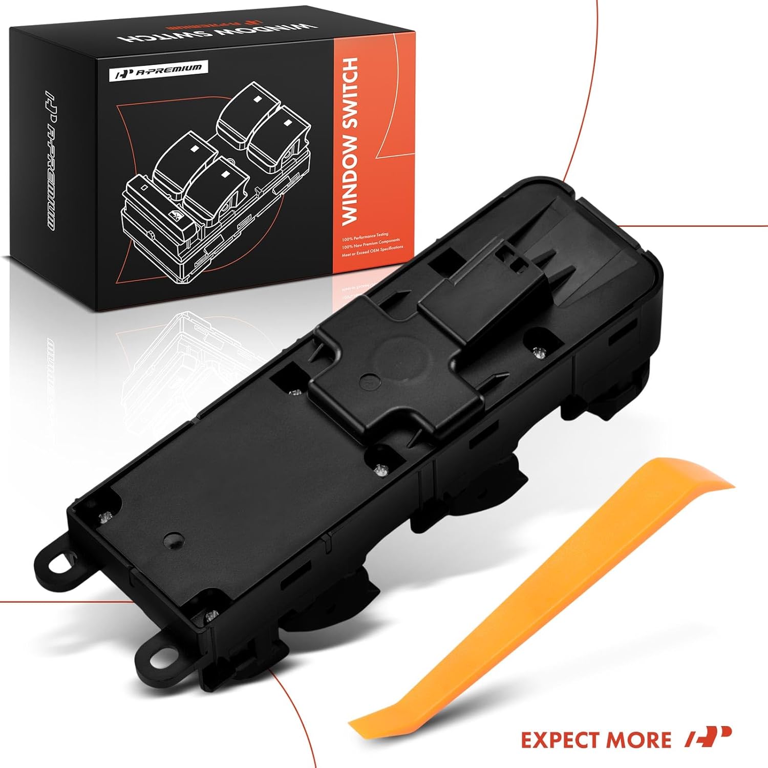 A-Premium Master Power Window Switch Compatible with Land Rover LR2 2009-2015, Front Left Driver Side