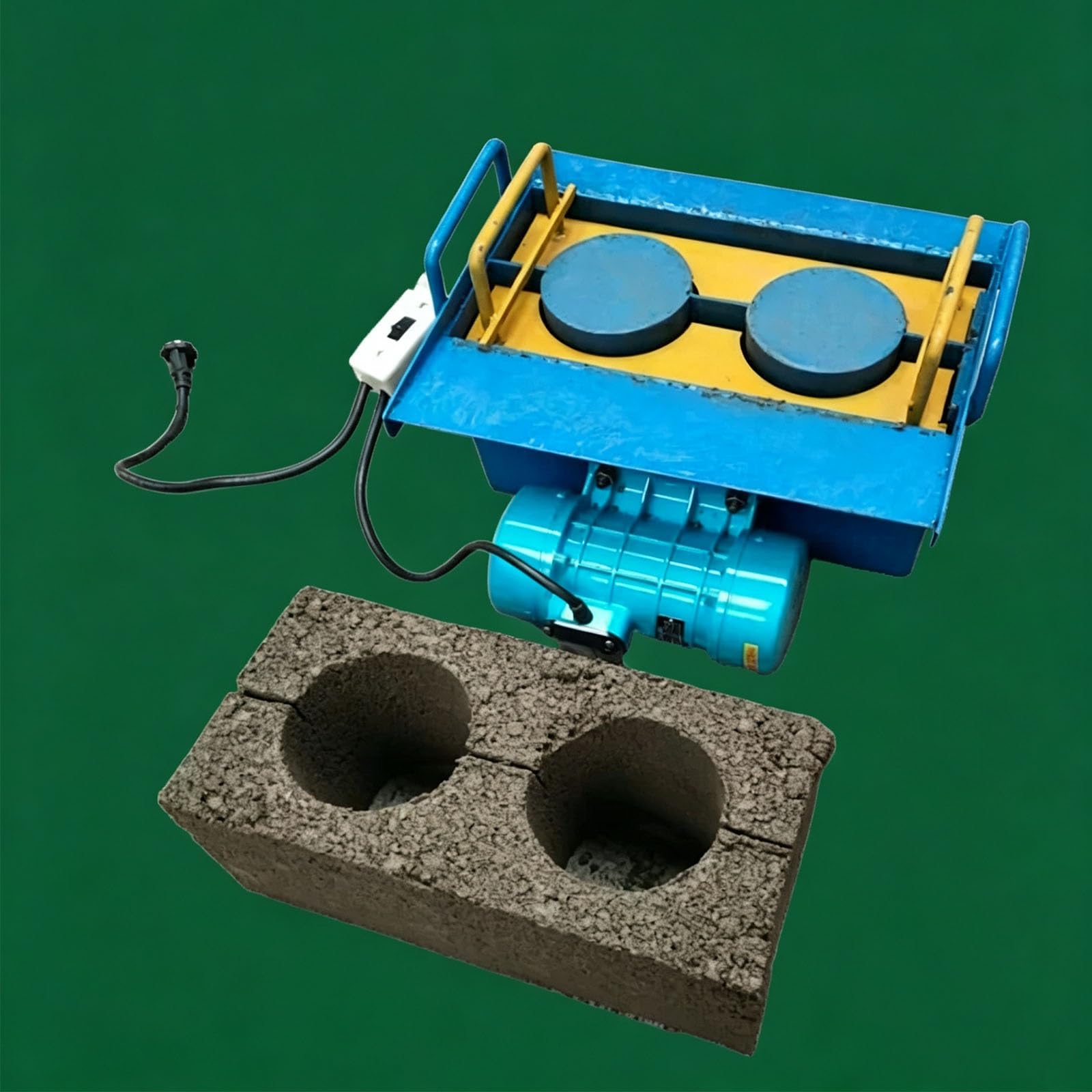 Machine à fabriquer des blocs de ciment, briqueterie électrique portable