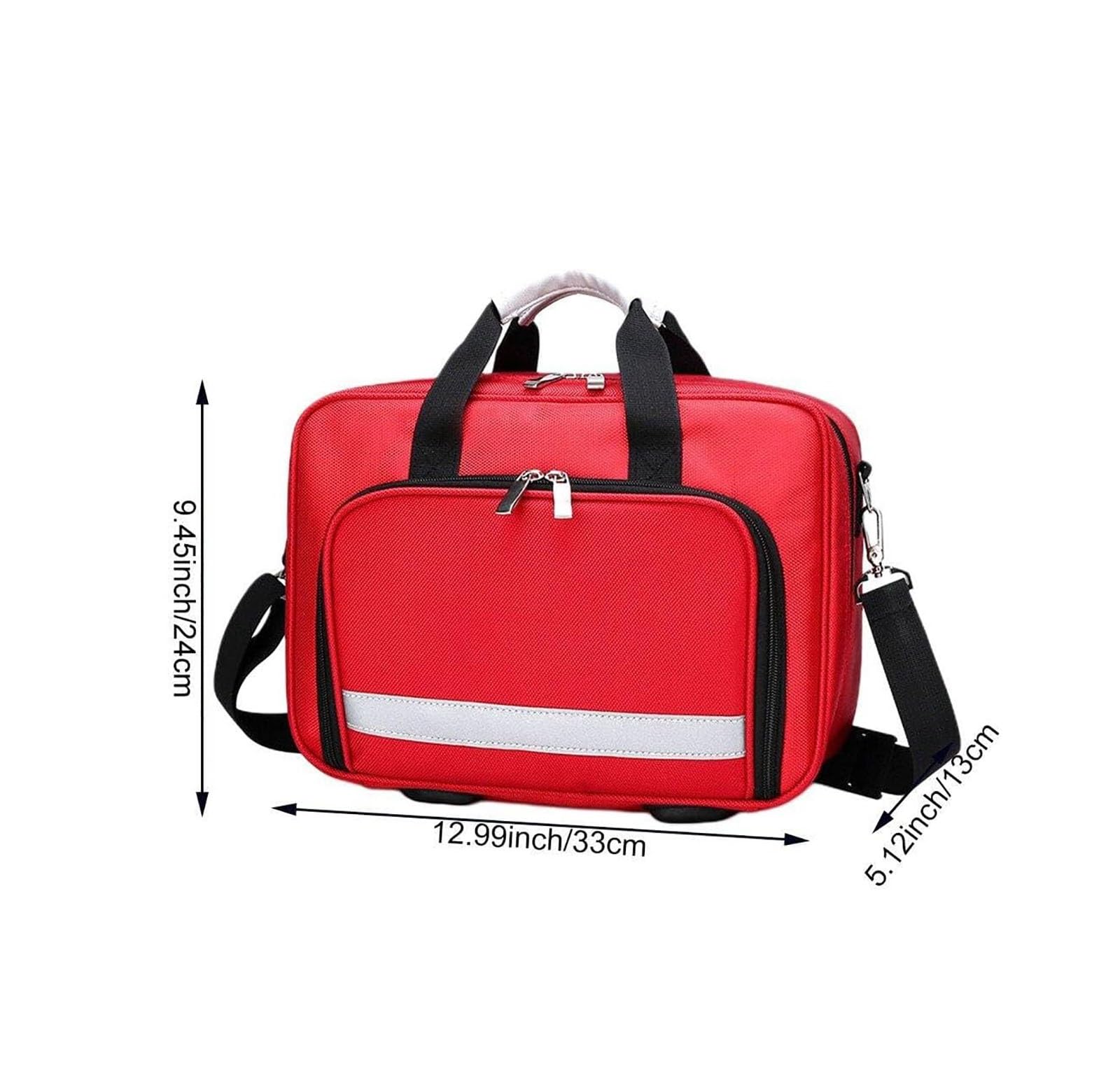 Borsa Pronto Soccorso vuota, Campeggio Kit di primo soccorso Borsa vuota Borsa medica impermeabile Borsa di stoccaggio medico con tracolla Tuta da viaggio multifunzione